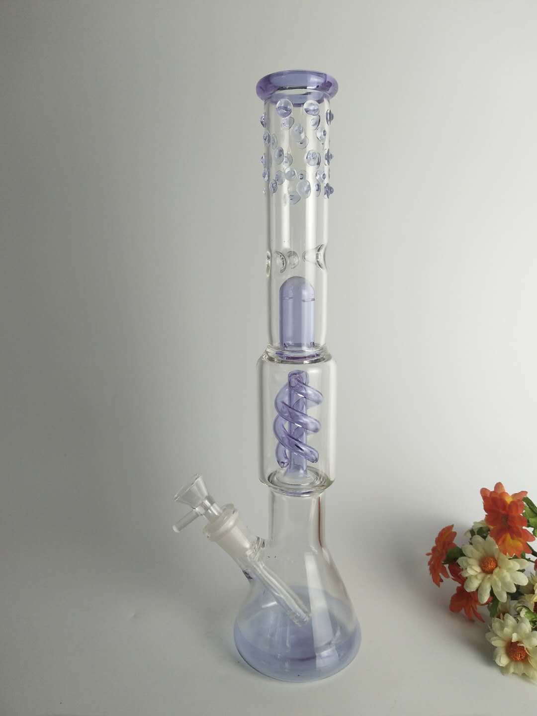 glass water pipe for smoking .18/14mm ,pu – bycf008