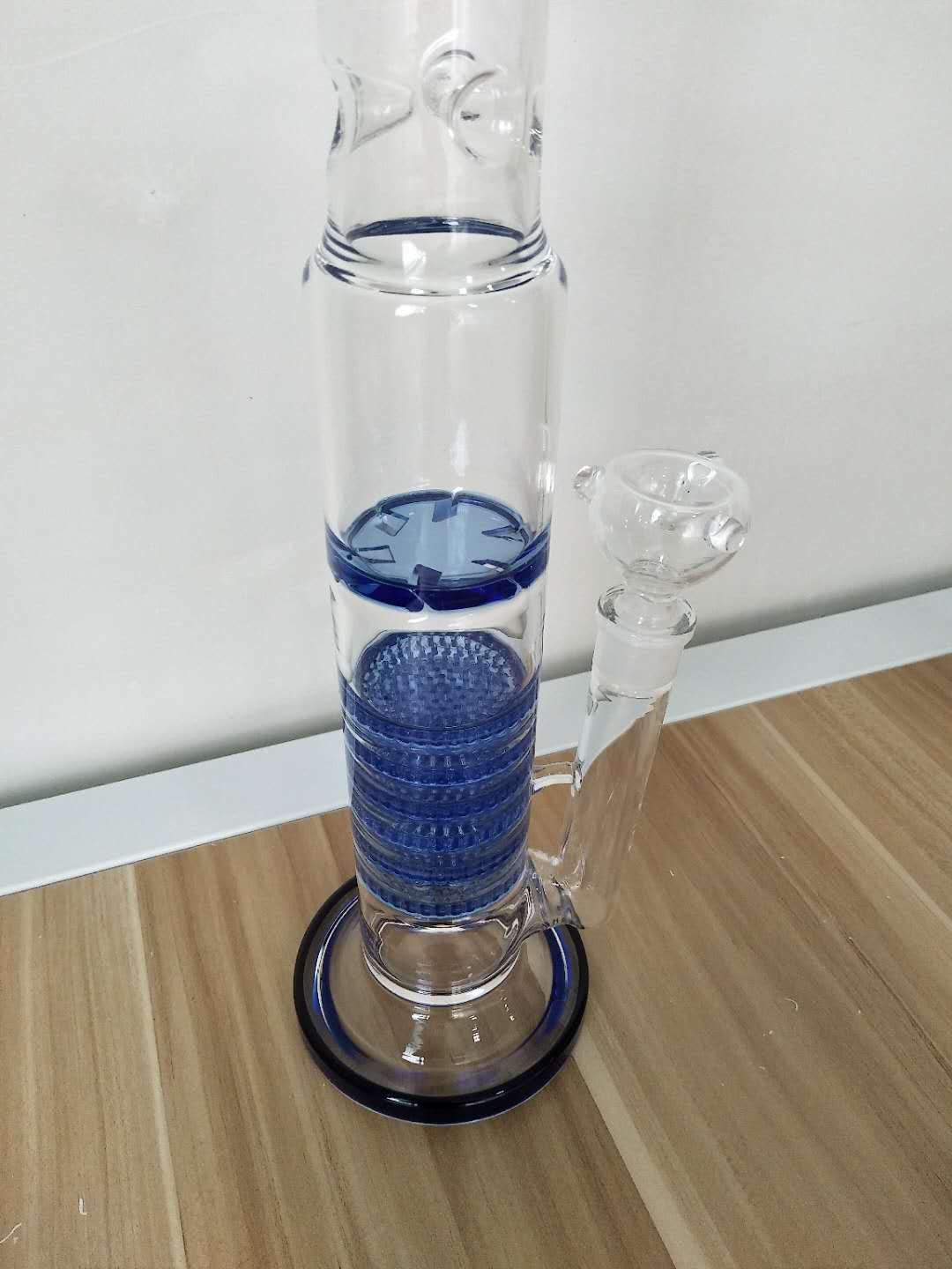 glass  bong ,glass  water pipe for smoking.h:45cm 14mm size