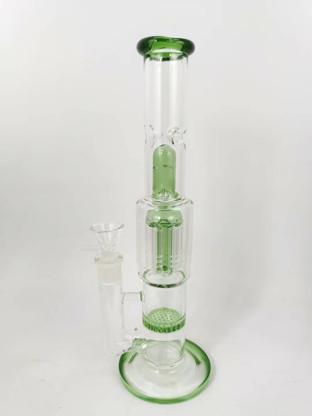 Glass hookah pipe, glass   water for bowl 14mm,h:26cm