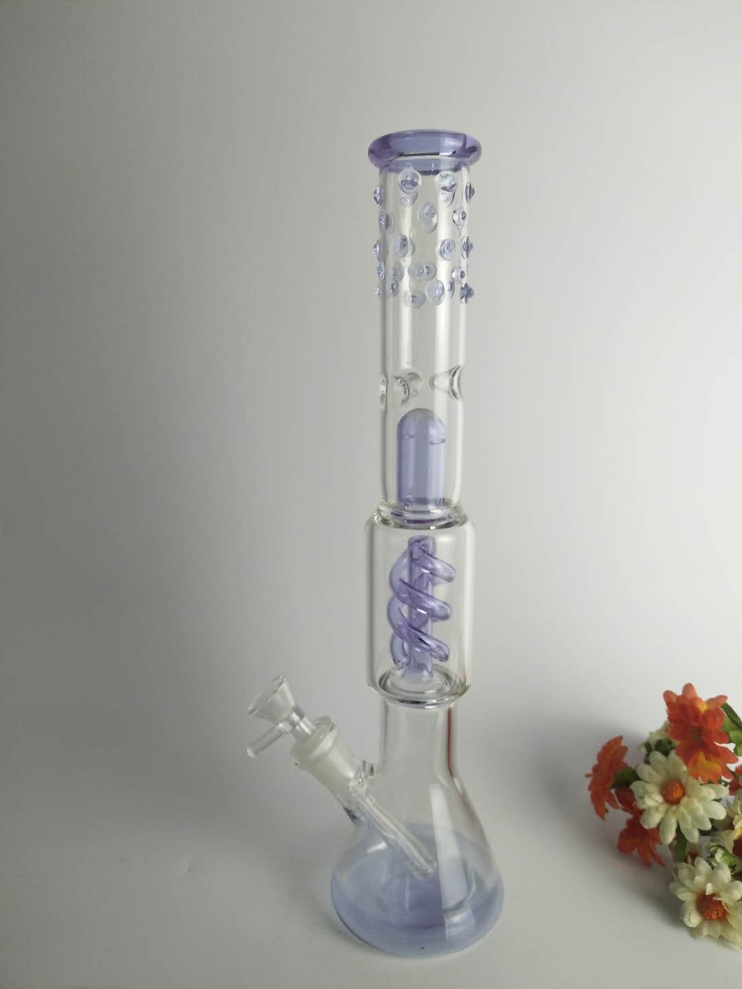 glass  water pipe  for smoking .18/14mm  ,pu