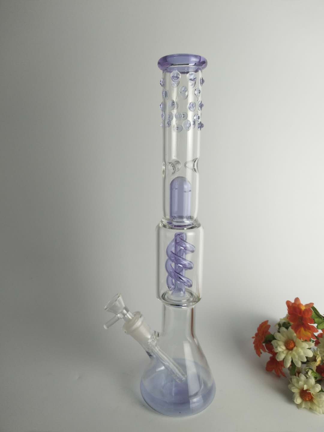 glass  water pipe  for smoking .18/14mm  ,pu